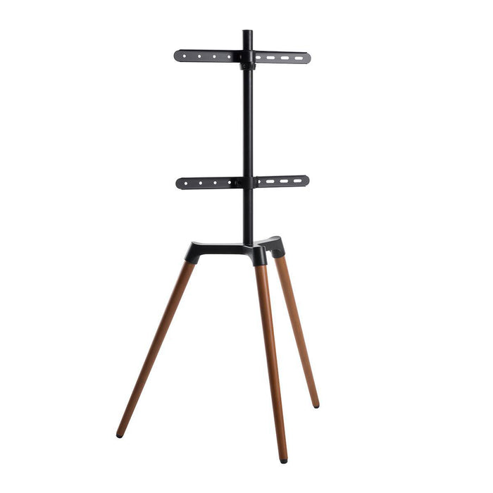 Nedis TV Floor Stand - 50 - 65", Maximum supported screen weight: 35 kg, Scandinavian Design, Aluminium / Steel - Black