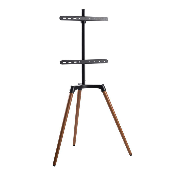 Nedis TV Floor Stand - 50 - 65", Maximum supported screen weight: 35 kg, Scandinavian Design, Aluminium / Steel - Black