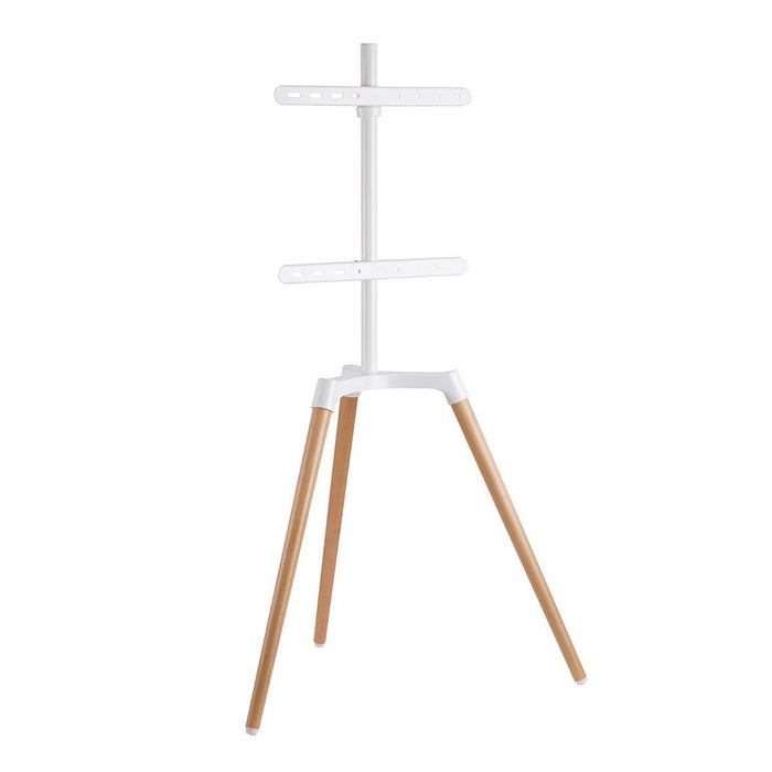 Nedis TV Floor Stand - 50 - 65", Maximum supported screen weight: 35 kg, Scandinavian Design, Aluminium / Steel - White