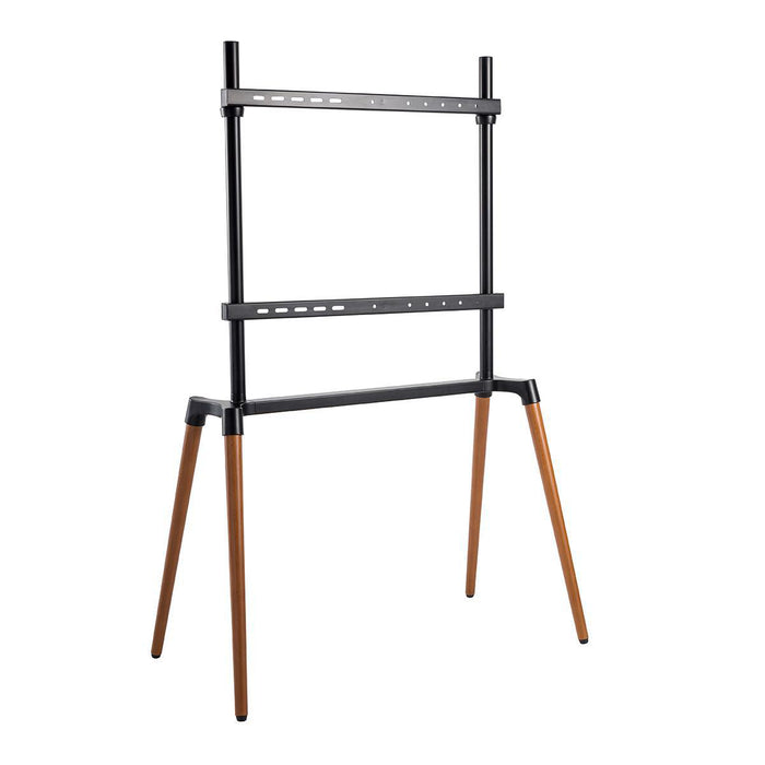 Nedis TV Floor Stand - 60-75", Maximum supported screen weight: 40 kg, Scandinavian Design, Aluminium / Steel - Black