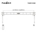 Nedis Fixed TV Wall Mount - 43-90", Maximum supported screen weight: 50 kg, Minimum wall distance: 14.5 mm, Steel - Black