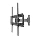 Nedis Full Motion TV Wall Mount - 37-70", Maximum supported screen weight: 35 kg, Tiltable, ABS / Steel - Black