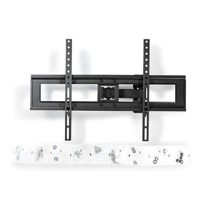 Nedis Full Motion TV Wall Mount - 37-70", Maximum supported screen weight: 35 kg, Tiltable, ABS / Steel - Black