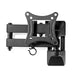 Nedis Full Motion TV Wall Mount - 13-27", Maximum supported screen weight: 15 kg, Tiltable, ABS / Steel - Black