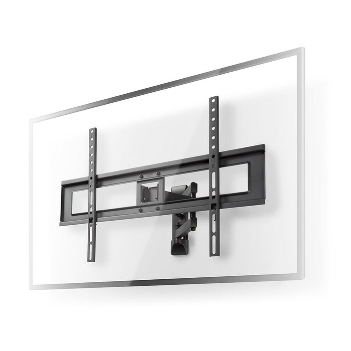 Nedis Full Motion TV Wall Mount - 37-70", Maximum supported screen weight: 25 kg, Tiltable, ABS / Steel - Black