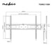 Nedis Tiltable TV Wall Mount - 60-100", Maximum supported screen weight: 75 kg, Tiltable: 5 °, Steel - Black