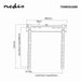 Nedis Fixed TV Wall Mount - 32-55", Maximum supported screen weight: 55 kg, Minimum wall distance: 9 mm, Steel - Black