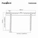 Nedis Fixed TV Wall Mount - 37-70", Maximum supported screen weight: 65 kg, Minimum wall distance: 9 mm, Steel - Black