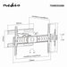 Nedis Full Motion TV Wall Mount - 37-70", Maximum supported screen weight: 30 kg, Tiltable, Aluminium / Steel - Black