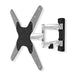 Nedis Full Motion TV Wall Mount - 23-55", Maximum supported screen weight: 30 kg, Tiltable, Steel - Black