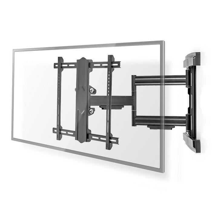 Nedis Full Motion TV Wall Mount - 37-80", Maximum supported screen weight: 50 kg, Tiltable, Steel - Black