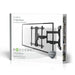 Nedis Full Motion TV Wall Mount - 37-80", Maximum supported screen weight: 50 kg, Tiltable, Steel - Black