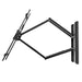 Nedis Full Motion TV Wall Mount - 37-80", Maximum supported screen weight: 70 kg, Tiltable, Steel - Black