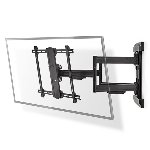 Nedis Full Motion TV Wall Mount - 37-80", Maximum supported screen weight: 70 kg, Tiltable, Steel - Black