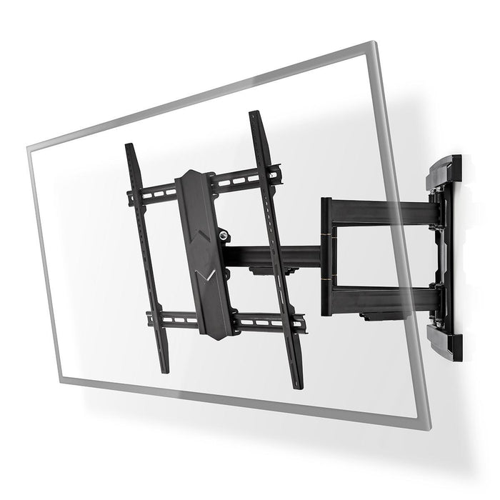 Nedis Full Motion TV Wall Mount - 43 - 100", Maximum supported screen weight: 70 kg, Tiltable, Steel - Black