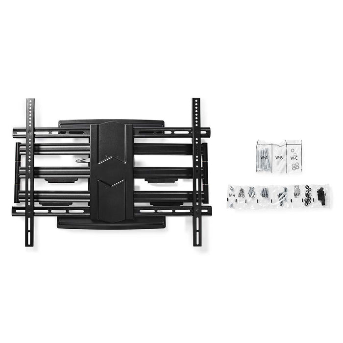 Nedis Full Motion TV Wall Mount - 43 - 100", Maximum supported screen weight: 70 kg, Tiltable, Steel - Black