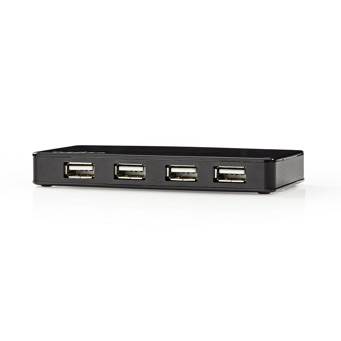 Nedis USB Hub - USB-A Male, USB-A Female, 7 port(s), Mains Powered / USB Powered - 7x USB