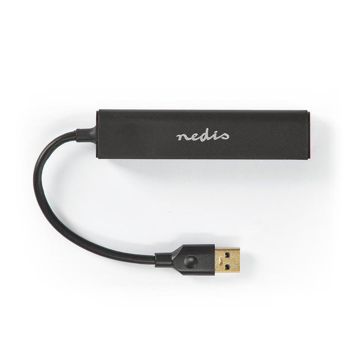 Nedis USB Hub - USB-A Male, USB-A Female, 4 port(s), USB Powered - 4x USB