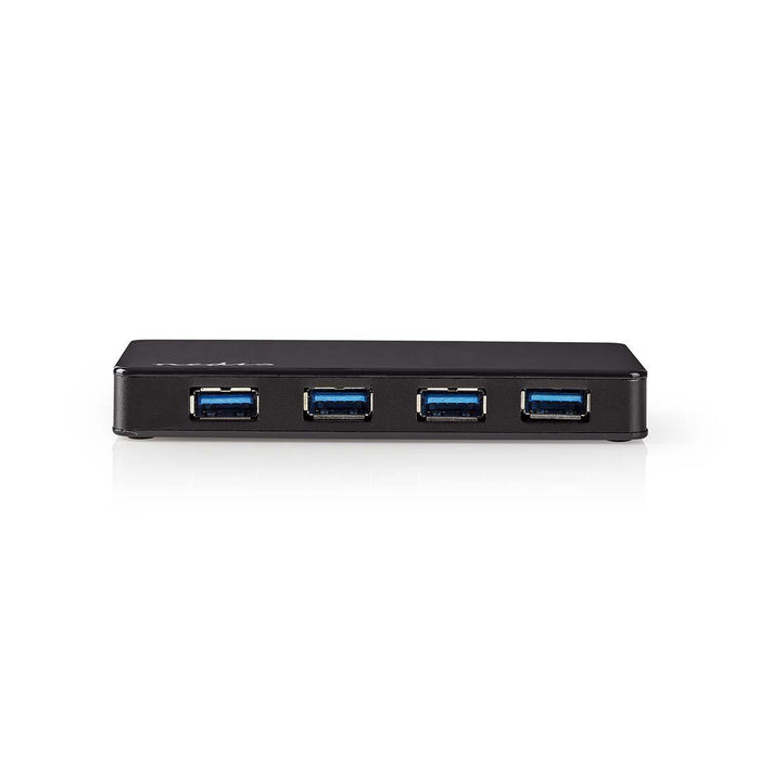 Nedis USB Hub - USB-A Male, 4x USB A Female, 4 port(s), Mains Powered / USB Powered - 4x USB