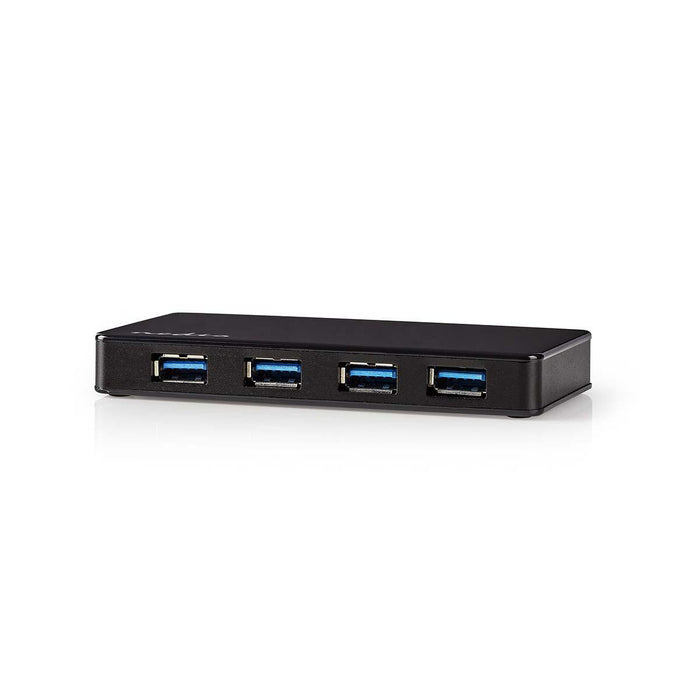 Nedis USB Hub - USB-A Male, 4x USB A Female, 4 port(s), Mains Powered / USB Powered - 4x USB