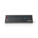 Nedis USB Hub - USB Micro-B Female, USB-A Female, 8 port(s), 5 Gbps - 8x USB