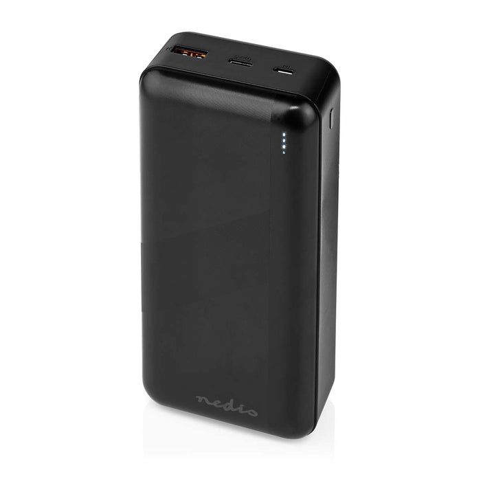 Nedis Powerbank - 32000 mAh, 2.4 / 3.0 / 3.25 A, Number of outputs: 2, PD3.0 45W / PD3.0 65W - Lithium-Polymer