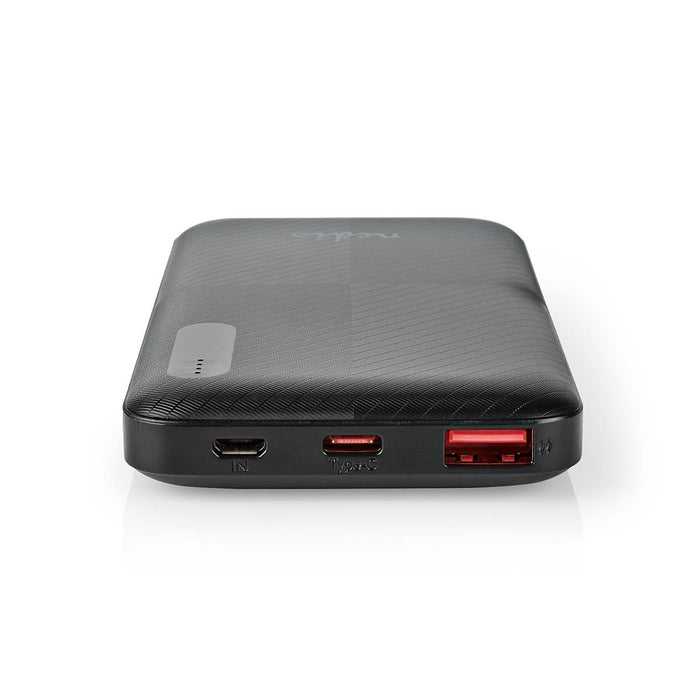 Nedis Powerbank - 10000 mAh, 1.5 / 2.0 / 3.0 A, Number of outputs: 2, PD2.0 18W - Lithium-Polymer