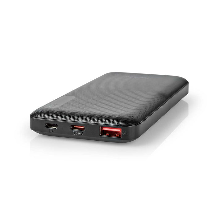 Nedis Powerbank - 10000 mAh, 1.5 / 2.0 / 3.0 A, Number of outputs: 2, PD2.0 18W - Lithium-Polymer