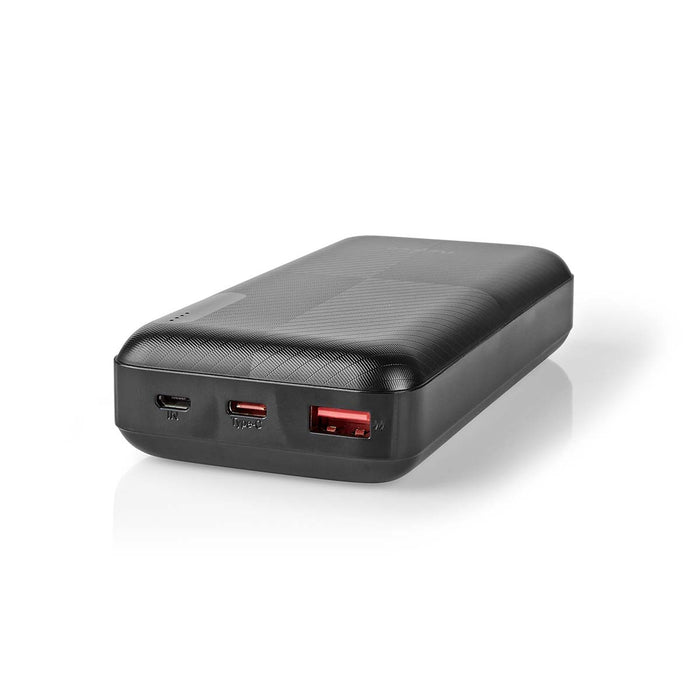 Nedis Powerbank - 20000 mAh, 1.5 / 2.0 / 3.0 A, Number of outputs: 2, PD2.0 18W - Lithium-Polymer