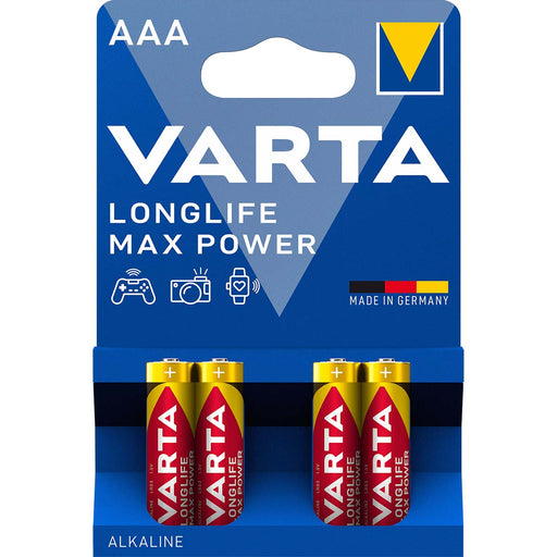 Varta Alkaline Battery AAA - 1.5 V DC - 4-Blister Card, 