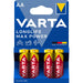 Varta Alkaline Battery AA - 1.5 V DC - 4-Blister Card, 