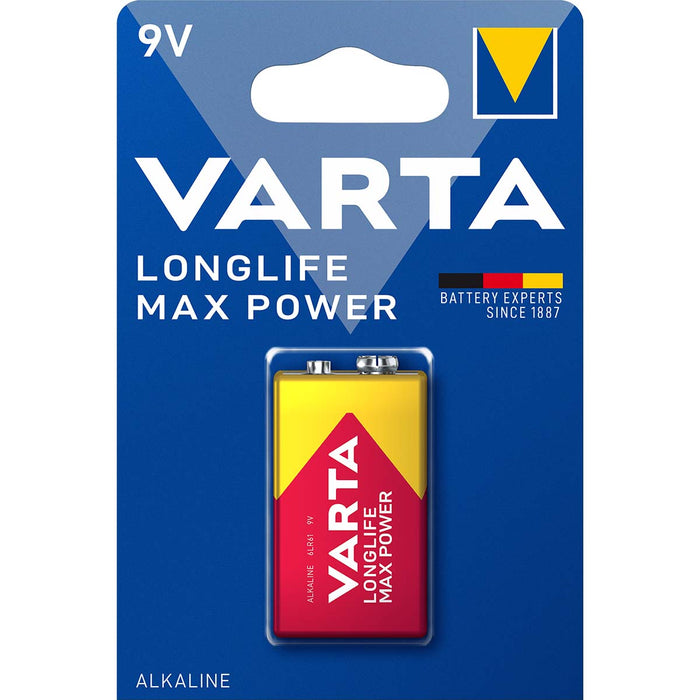 Varta Alkaline Battery 9V - 6LR61 - 1-Blister, 