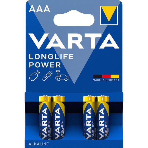 Varta Alkaline Battery AAA - 1.5 V DC - 4-Blister Card, 