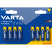 Varta Alkaline Battery AAA - 1.5 V DC - 8-Promotional Blister, 