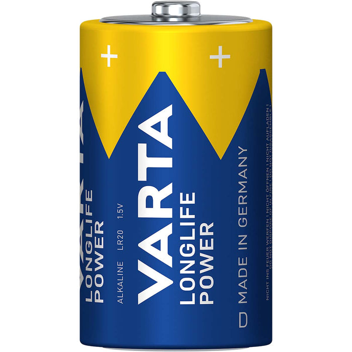 Varta Alkaline Battery D - 1.5 V DC - 2-Blister, 