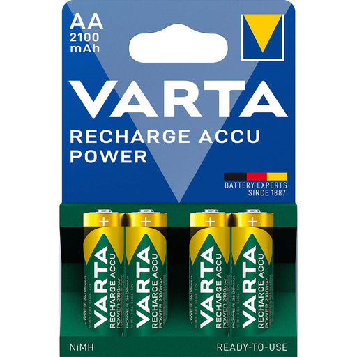 Varta Rechargeable NiMH Battery AA - 1.2 V DC - 2100 mAh - 4-Blister Card, 