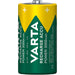 Varta Rechargeable NiMH Battery C - 1.2 V DC, 3000 mAh, Precharged, HR14 - Green / Yellow