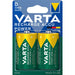 Varta Rechargeable NiMH Battery D - 1.2 V DC, 3000 mAh, Precharged, HR20 - Green / Yellow