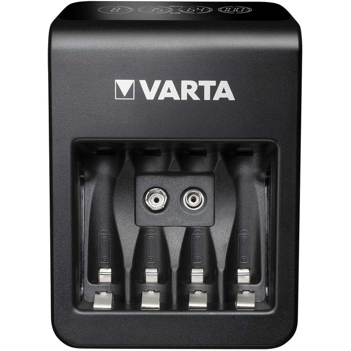 Varta NiMH LCD Plug Charger+ (AA, AAA & 9 Volt) including 4x AA 2100 mAh