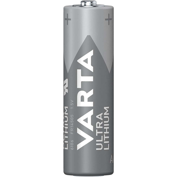 Varta Lithium Battery AA - 1.5 V DC, 2900 mAh, 2-Blister Card, 2-Blister Card - Grey / Silver