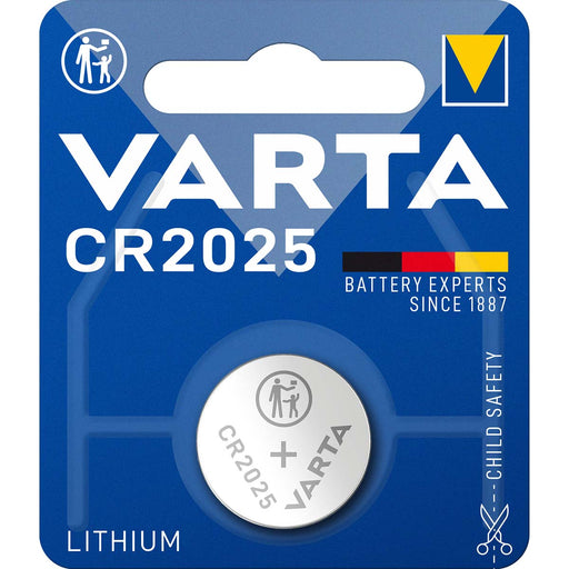 Varta Lithium Button Cell Battery CR2025 - 3 V DC - 1-Blister - Silver, 