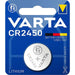 Varta Lithium Button Cell Battery CR2450 - 3 V DC, 570 mAh, 1-Blister, 1-Blister - Silver