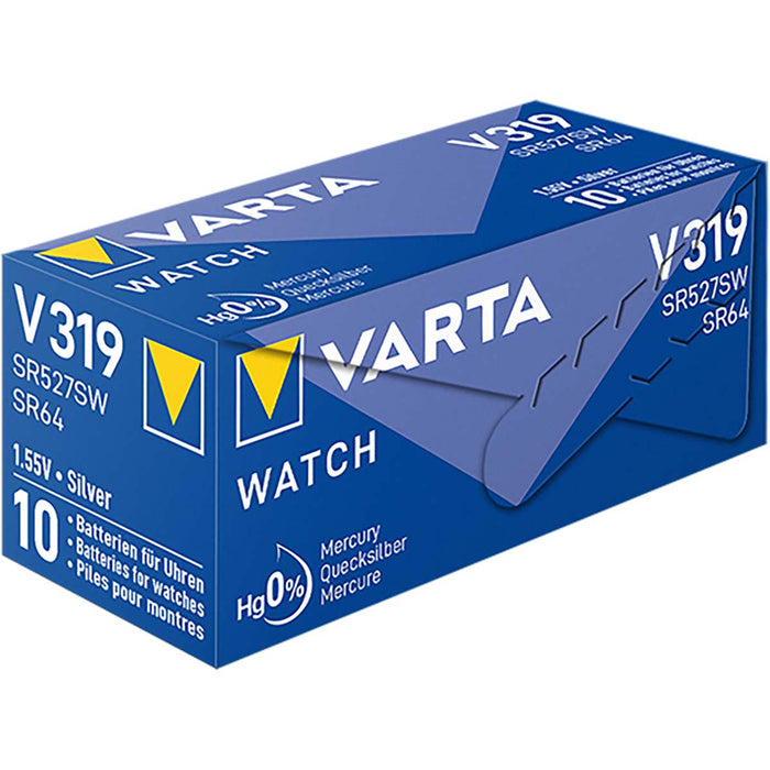 Varta Silver-Oxide Battery SR64 - 1.55 V DC, 16 mAh, 1-Pack, Watch - Silver