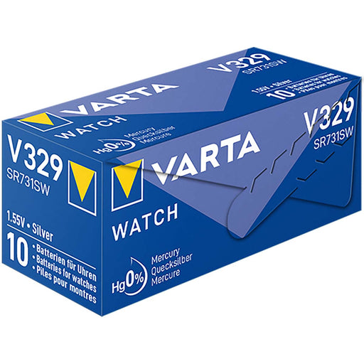 Varta Silver-Oxide Battery SR731 - 1.55 V DC, 26 mAh, 1-Pack, Watch - Silver