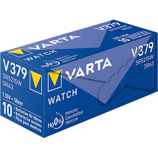 Varta Silver-Oxide Battery SR63 - 1.55 V DC, 12 mAh, 1-Pack, Watch - Silver