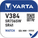 Varta Silver-Oxide Battery SR41 - 1.55 V DC, 38 mAh, 1-Pack, Watch - Silver