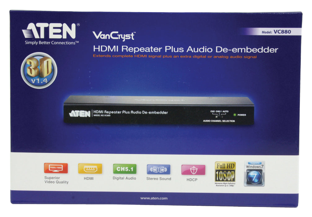 Aten HDMI Video Repeater with Audio De-embedder