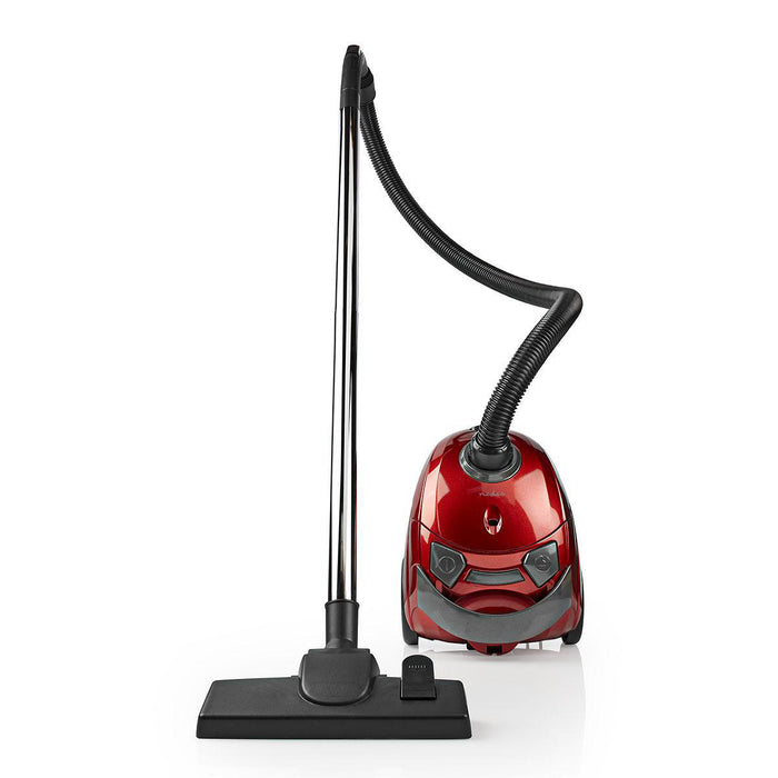 Nedis Vacuum Cleaner - With Bag, 700 W, Dust capacity: 1.5 l, Hepa - Anthracite / Red