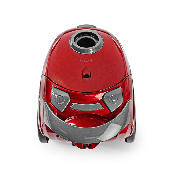 Nedis Vacuum Cleaner - With Bag, 700 W, Dust capacity: 1.5 l, Hepa - Anthracite / Red