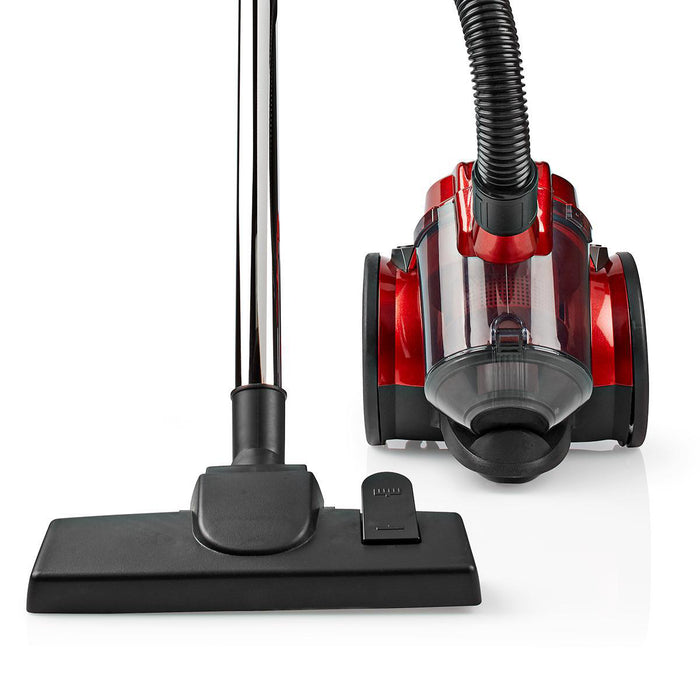 Nedis Vacuum Cleaner - Bagless, 700 W, Dust capacity: 1.5 l, HEPA air filter - Anthracite / Red